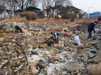 시흥시 정왕3동 행정복지센터, 오이도 덕섬 해안 폐기물 환경정화 실시