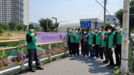 안성3동 새마을지도자(남여)협의회, 코로나19 극복 꽃길 조성