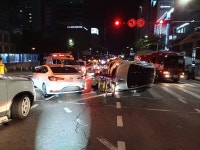 남동소방서, 예술회관역 사거리 교통사고 4명 구조·병원 이송