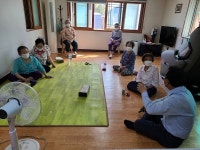미산면, 경로당 운영 재개에 따른 현장 방문