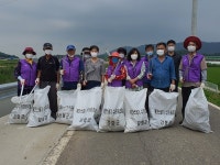 강화군 송해면 지역사회보장협의체, 다송천 하천변 정화활동 실시