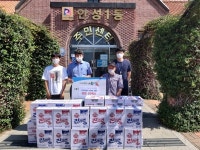 기부천사 우주공업사 김학균 대표, 안성시 안성1동에 어려운 이웃 위한 물품 전달