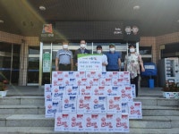 우주공업사 김학균 대표, 보개면에 라면 50박스 기탁…안성맞춤 나눔 이웃 실천