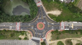 용인시, 송골저수지 사거리에 회전 교차로 설치