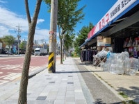 용인시 포곡읍, 농협~포곡고교 입구 1.6km 구간 보도블럭 설치