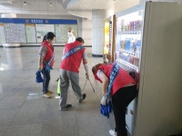 동두천시 생연2동 주민자치위원회, 동두천중앙역 방역 및 캠페인 실시