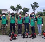 비전2동행정복지센터, 유관단체와 제초작업 실시