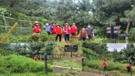 미추홀구 주안8동, 승학산 둘레길 초화식재지 잡초제거활동 실시