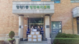 ㈜신영환경, 시흥시 정왕1동에 이웃사랑 명절선물세트 전달