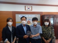 박덕동 도의원, 광주매곡초등학교로부터 감사패 전달 받아