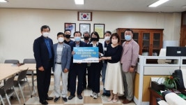 양주시 회천2동 체육회, 덕계고등학교 육상부에 훈련지원금 전달