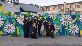 포천시 평생학습동아리, 신읍동 행복마을관리소에 벽화그리기 봉사활동 펼쳐