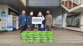 양평군 옥천면, 새이레 기독학교 쌀 후원