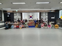 포천동 한결태권도장 학원생들의 십시일반 라면 기부