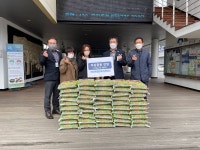 양평군 백산종합건설, 옥천면 취약계층을 위해 쌀(10kg) 50포 기탁