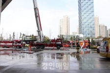 인천경제청·송도소방서, G타워 합동 소방훈련 실시