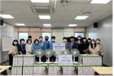 양주시, 한국수자원공사 양주수도지사, 무한돌봄희망센터와 함께 노인가구에 선풍기 지원!