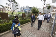 계양구, 화전초등학교 부근 반사경 설치 안전 사각지대 해소