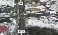 용인특례시, 유림1교차로 직진차로 2개로 확장해 차량 흐름 개선