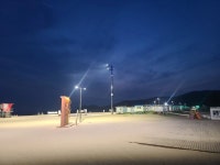 하나개해수욕장 밤바다, 인천 중구 야간 조명타워 설치