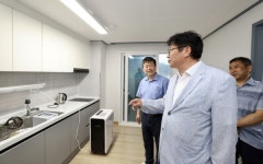 도성훈 인천시교육감, 백령초 신축 공동관사 시설 점검