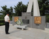 엄준욱 소방본부장, 연평도 포격전 위령탑 참배