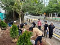 시민이 직접 꾸미고 만드는 비전2동 행복정원 조성 행사 진행