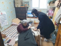 동구 송림4동 행정복지센터,  취약계층에 한파대비 물품 지원