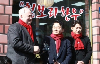 원희룡·인요한 거리 인사 유세
