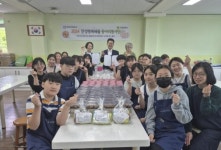 만성중학교 행복배움봉사단과 반찬 지원 업무협약