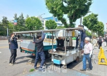 미추홀구, 인하대학교 후문 인근 보도 불법 노점 대집행 철거