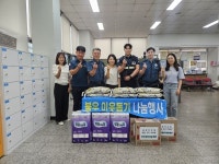 부평경찰서 갈산지구대, 추석 이웃사랑 나눔 백미 등 전달