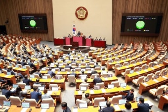 김여사·채상병 특검법, 지역화폐법 야당 주도 국회 본회의 통과
