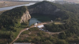 안산 대부광산 환하게 밝힌 미디어쇼 대부광산 모꼬지 전 회차 매진