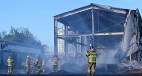 유정복 시장, 서구 왕길동 화재 현장 방문