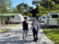 이오수 경기도의원, 광교호수공원 캠핑장 증설 현장 방문