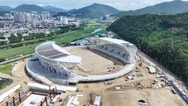 광주시, 경기도 종합체육대회 주경기장 종합운동장 공정률 86.04%···12월 준공 목표