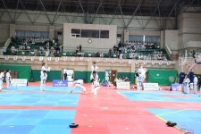 [포토] 격파부터 품새까지... 관중 박수 쏟아진 안산시태권도시범단