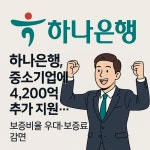 하나은행, 수출·중소기업 살리기 4,200억 푼다…보증비율 우대·보증료 감면