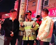 현근택 용인시장 예비후보, 백암면 물류센터 화재 현장 방문