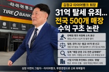 [법적공방] 31억 탈세 유죄 그 후…김정규號 타이어뱅크, 전국 500개 매장 돈의 흐름에 쏠린 눈