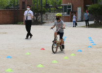 세종시 새뜸초 자전거 사고 0인 이유는?… 운전면허증 따야 탈 수 있어요