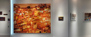 정부세종청사 체육관 불빛 the sign 전시회