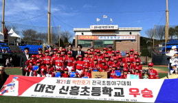 박찬호기 전국초등학교 야구대회, 대전 신흥초 우승