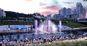 저녁나절 낭만축제, 세종시 삼성천 음악분수서 즐겨요