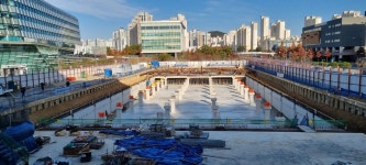 1년 더… 내년 5월쯤 준공 세종시청  앞 지하주차장 공사