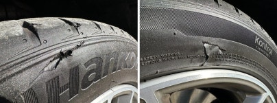 BMW 인증중고차, 찢어진 타이어…딜러와 공방