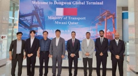 동원글로벌터미널부산, 카타르 교통부 회동…자동화 부두 안전성 논란 진화