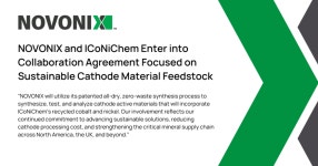 LG엔솔 파트너 노보닉스, 아이코니켐과 니켈 기반 양극 활성 소재 개발 협력