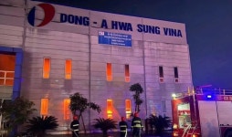 삼성전자·현대차 공급 동아화성 베트남 공장 대형 화재...생산 차질 불가피